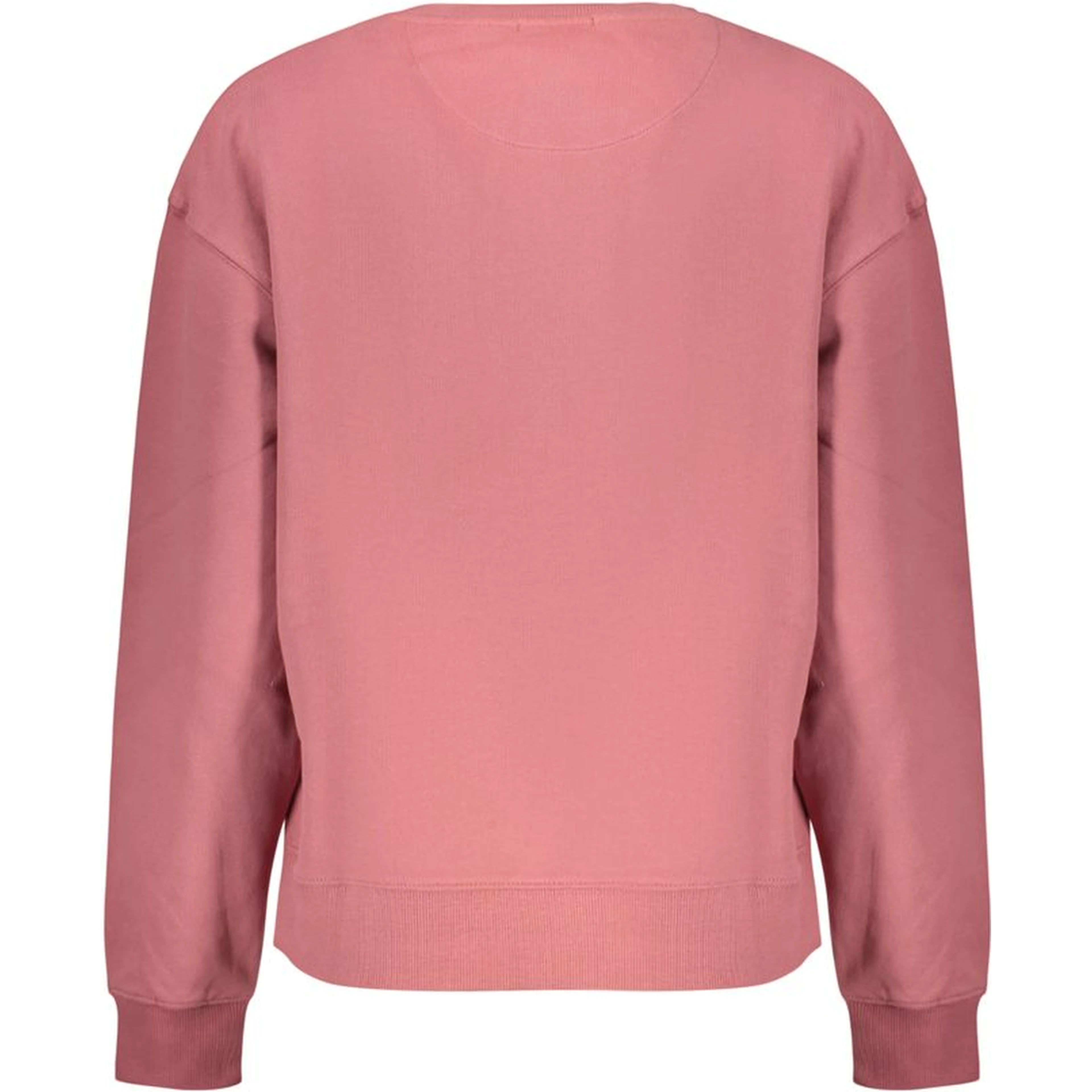 Pink Cotton Women Sweatshirt