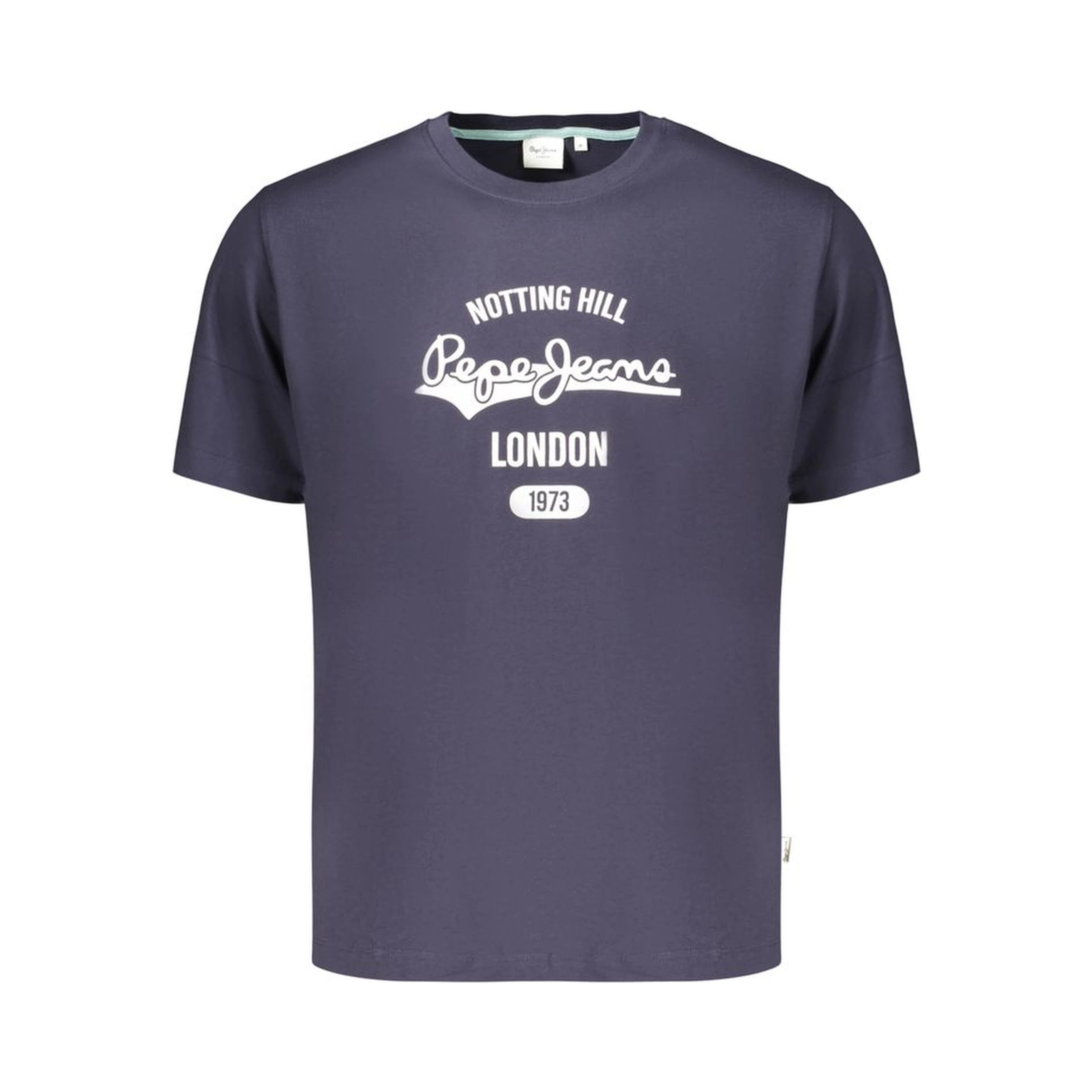 Blue Cotton Men's T-Shirt