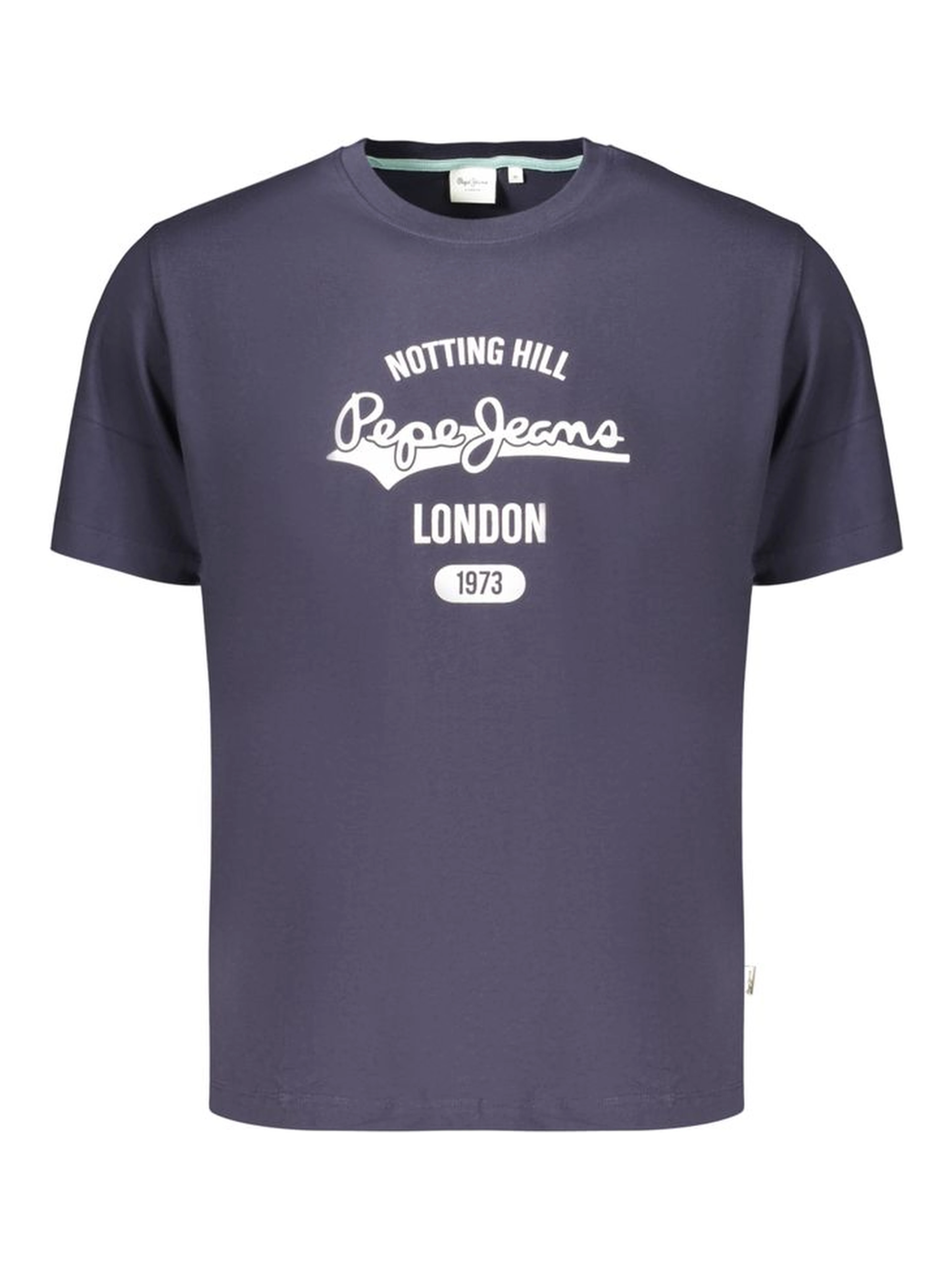 Blue Cotton Men's T-Shirt