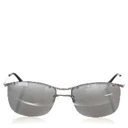 Silver Metallic Fibre Men Sunglass