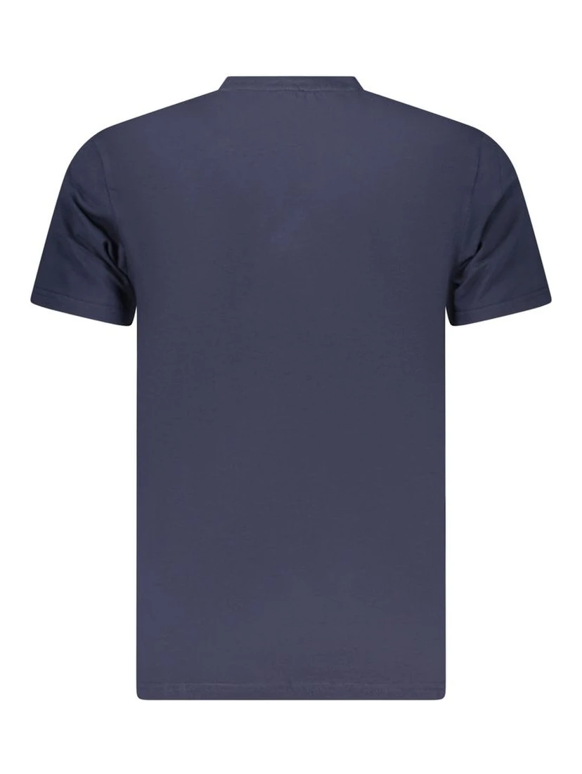 Neon Blue Cotton Mens T-Shirt