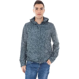 Grigio Polyamide Men's Jacket