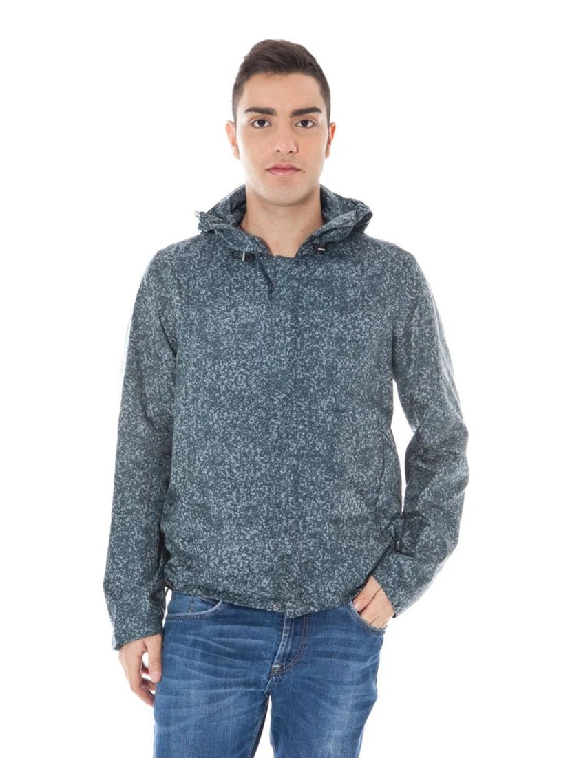 Grigio Polyamide Men's Jacket