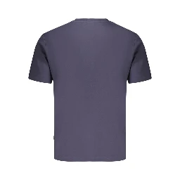 Blue Cotton Men's T-Shirt