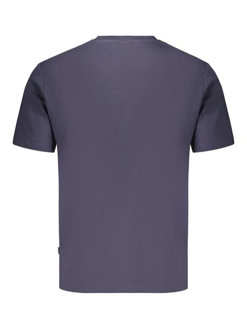 Blue Cotton Men's T-Shirt