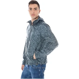 Grigio Polyamide Men's Jacket