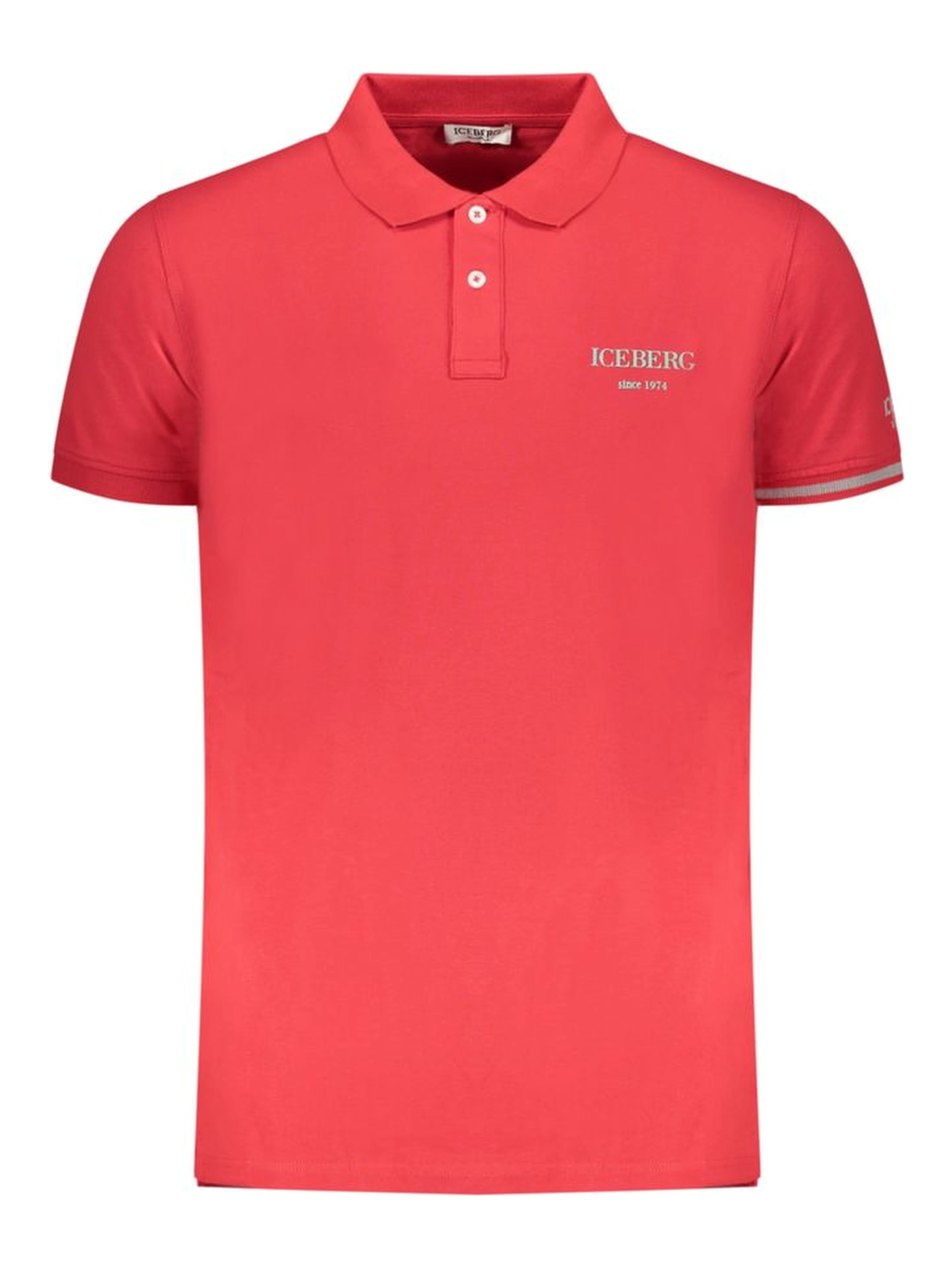 Red Cotton Mens Polo Shirt