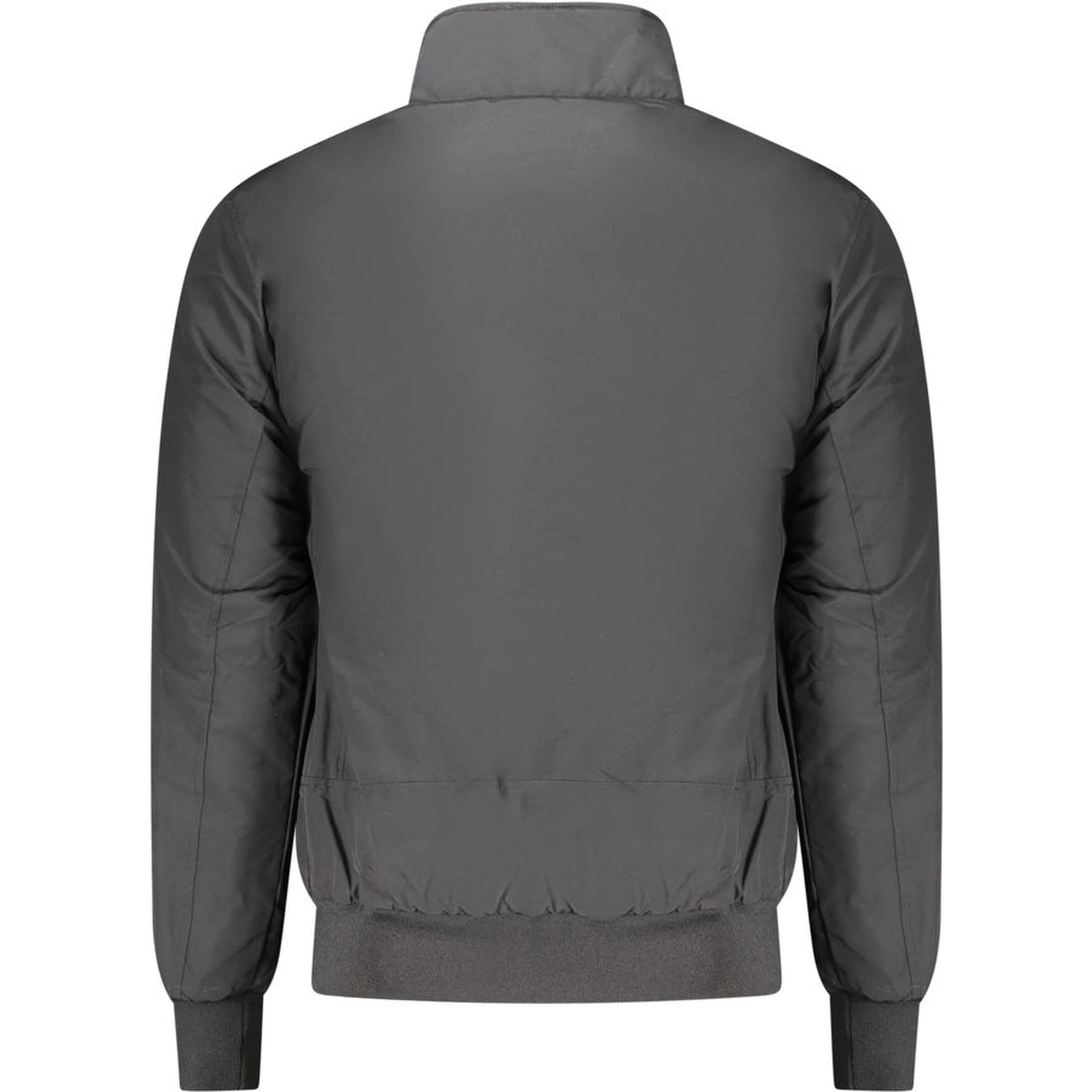 Black Polyester Men Jacket