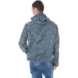Grigio Polyamide Men's Jacket