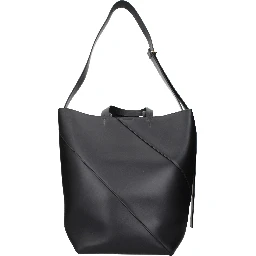 Black Leather Crossbody Bag
