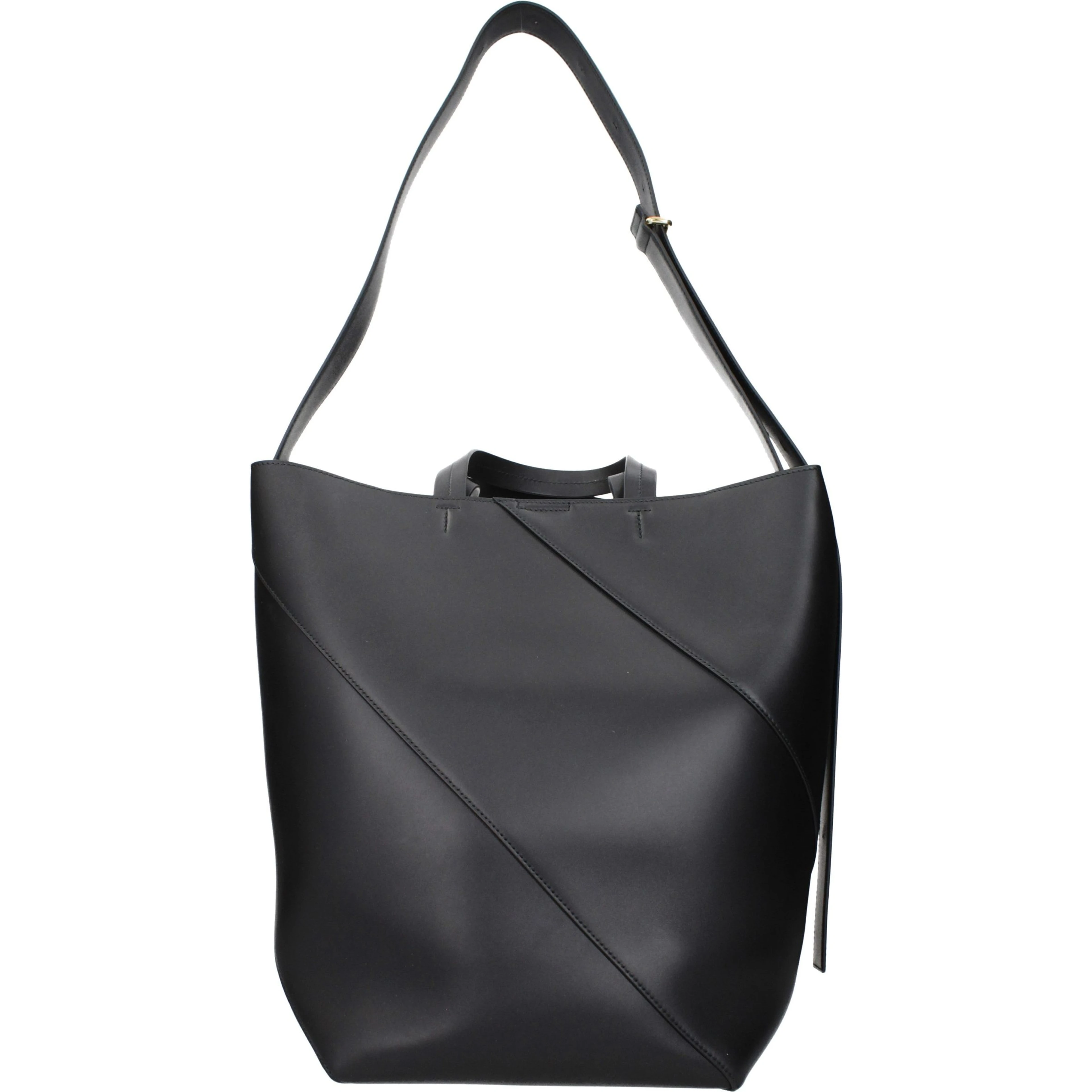 Black Leather Crossbody Bag