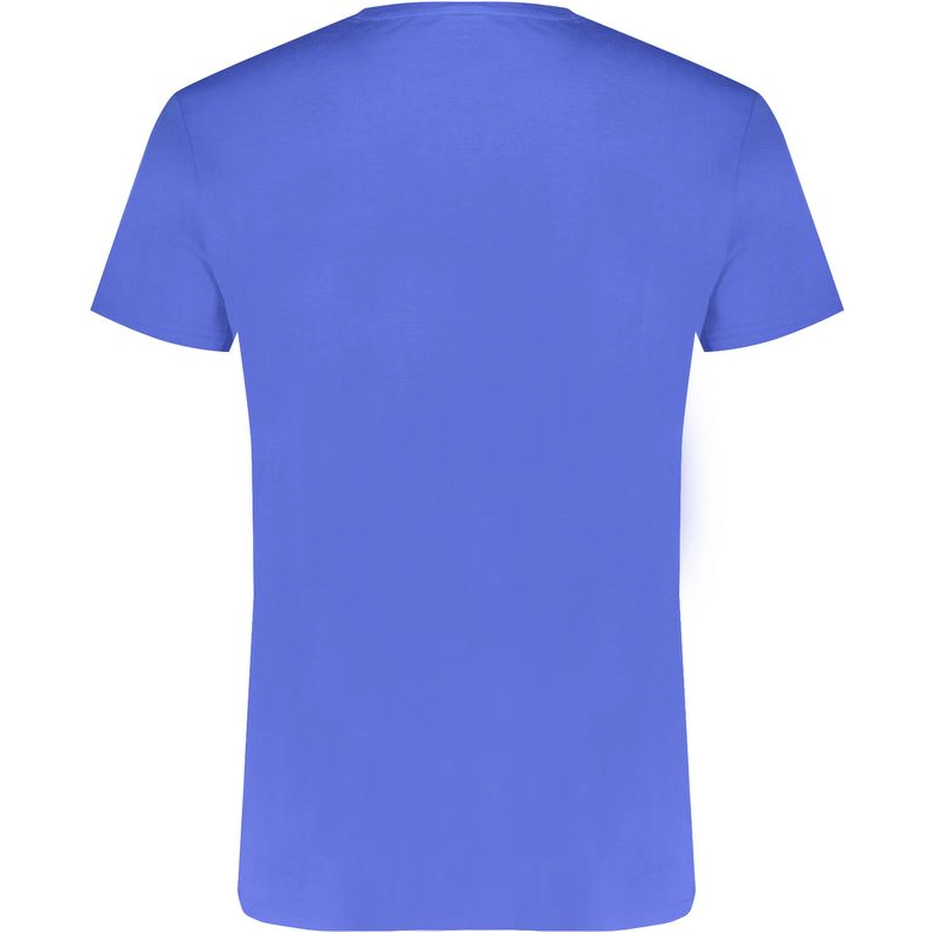 Blue Cotton Men T-Shirt