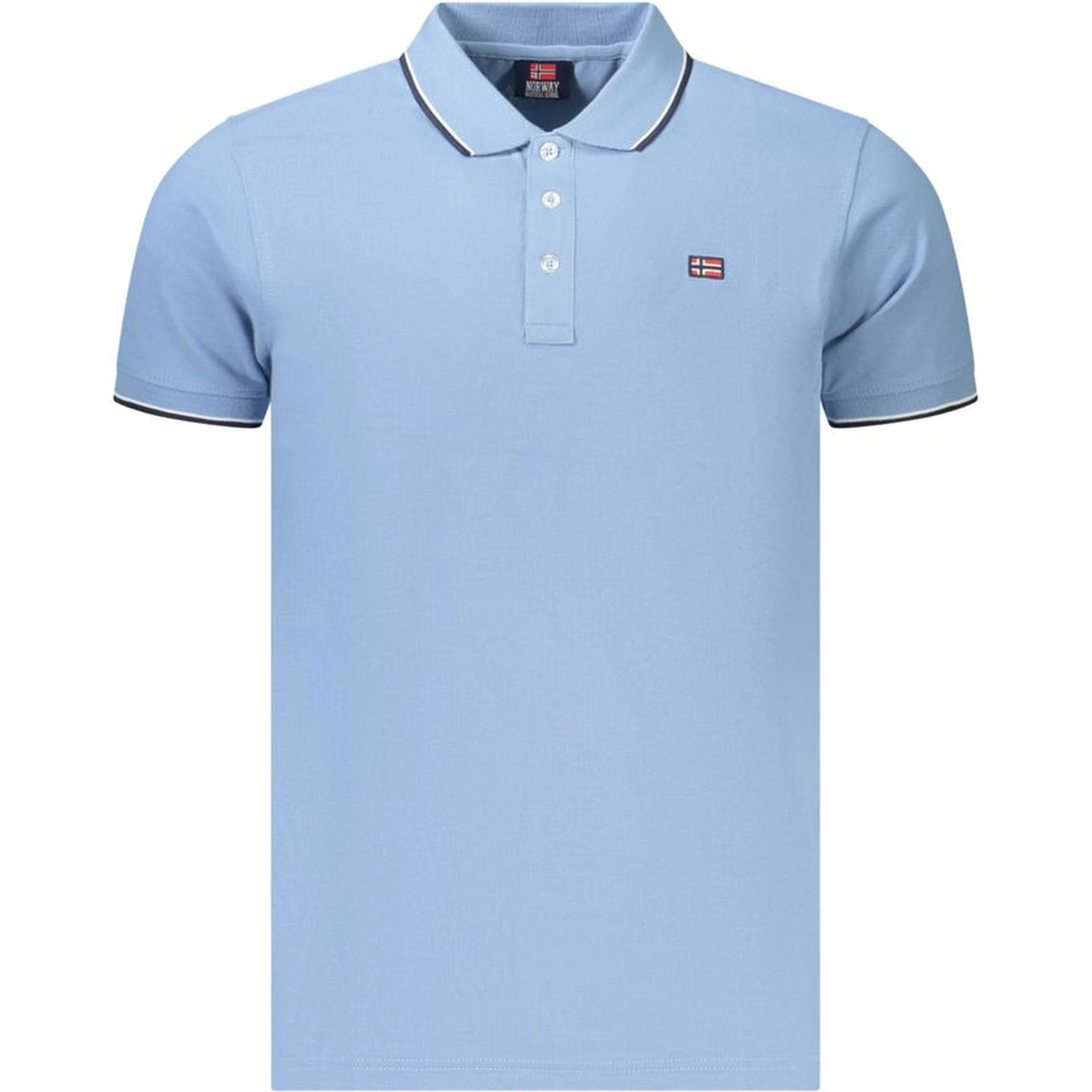 Azzurro Cotton Mens Polo