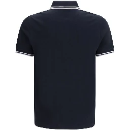 Blue Cotton Polo Shirt