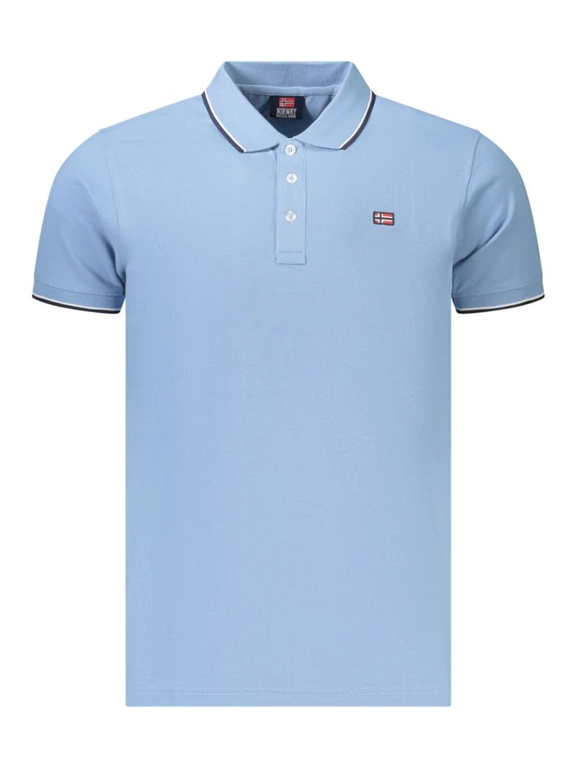 Azzurro Cotton Mens Polo