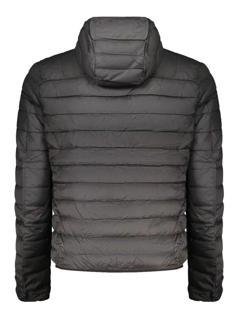 Black Polyester Men's Jacket