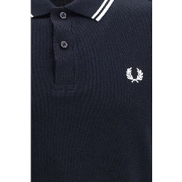 Blue Cotton Polo Shirt