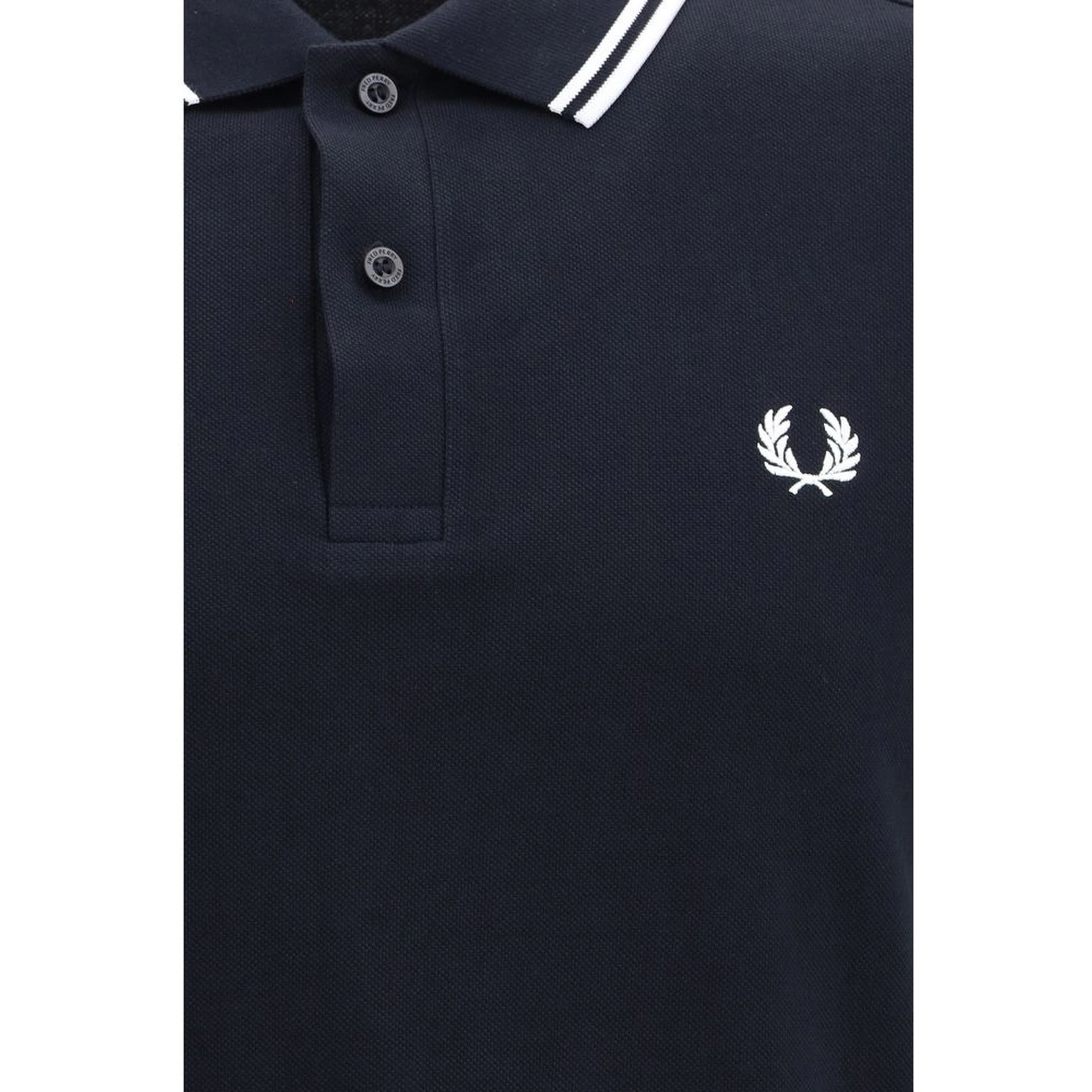 Blue Cotton Polo Shirt