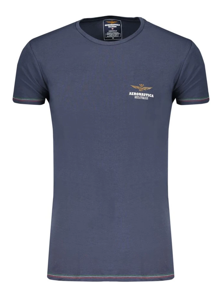 Blue Cotton Men's Underwear T-Shirt