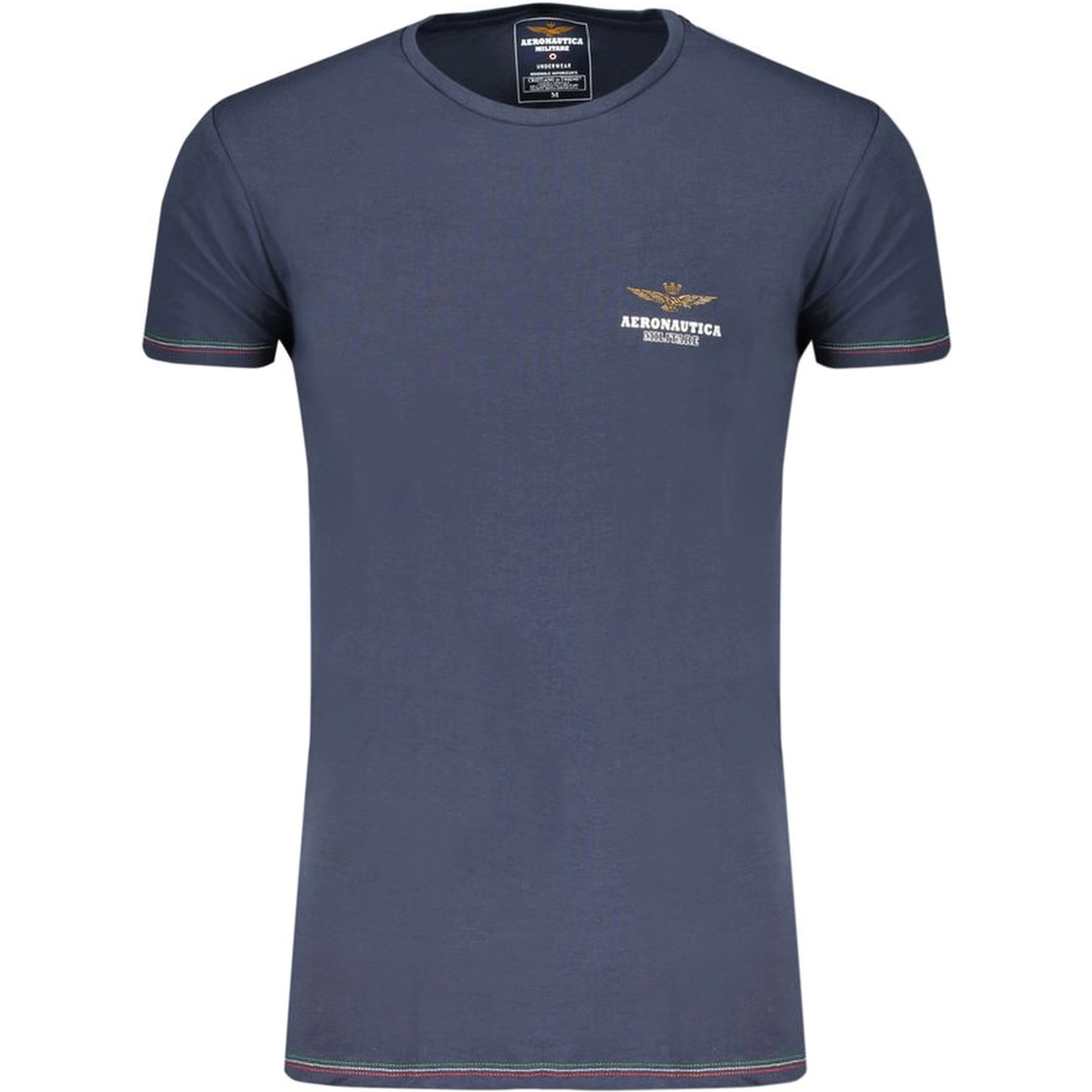 Blue Cotton Men's Underwear T-Shirt