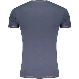 Blue Cotton Men's Underwear T-Shirt
