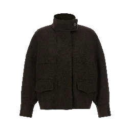 Brown Wool Bomber