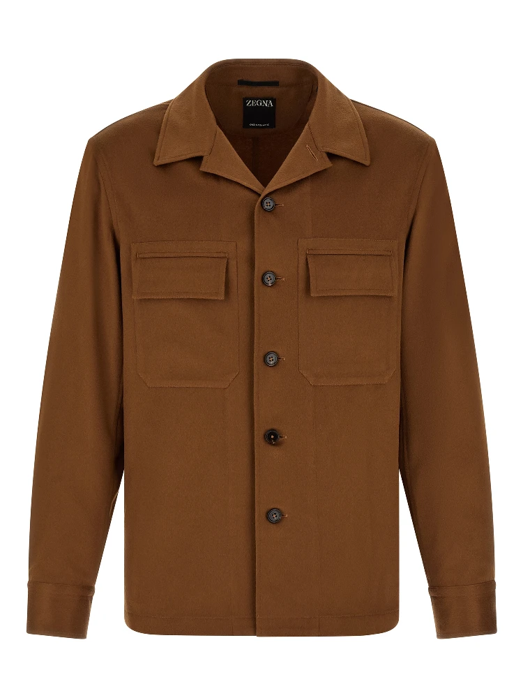 Brown Cashmere Blouse