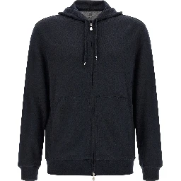 Blue Cashmere Sweatshirt
