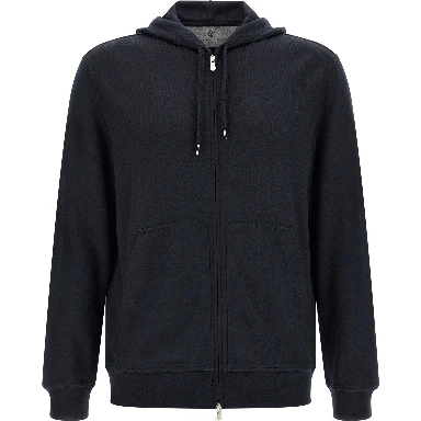 Blue Cashmere Sweatshirt