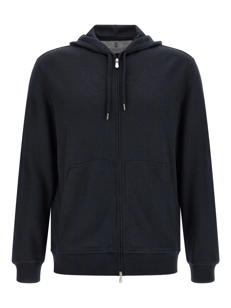 Blue Cashmere Sweatshirt
