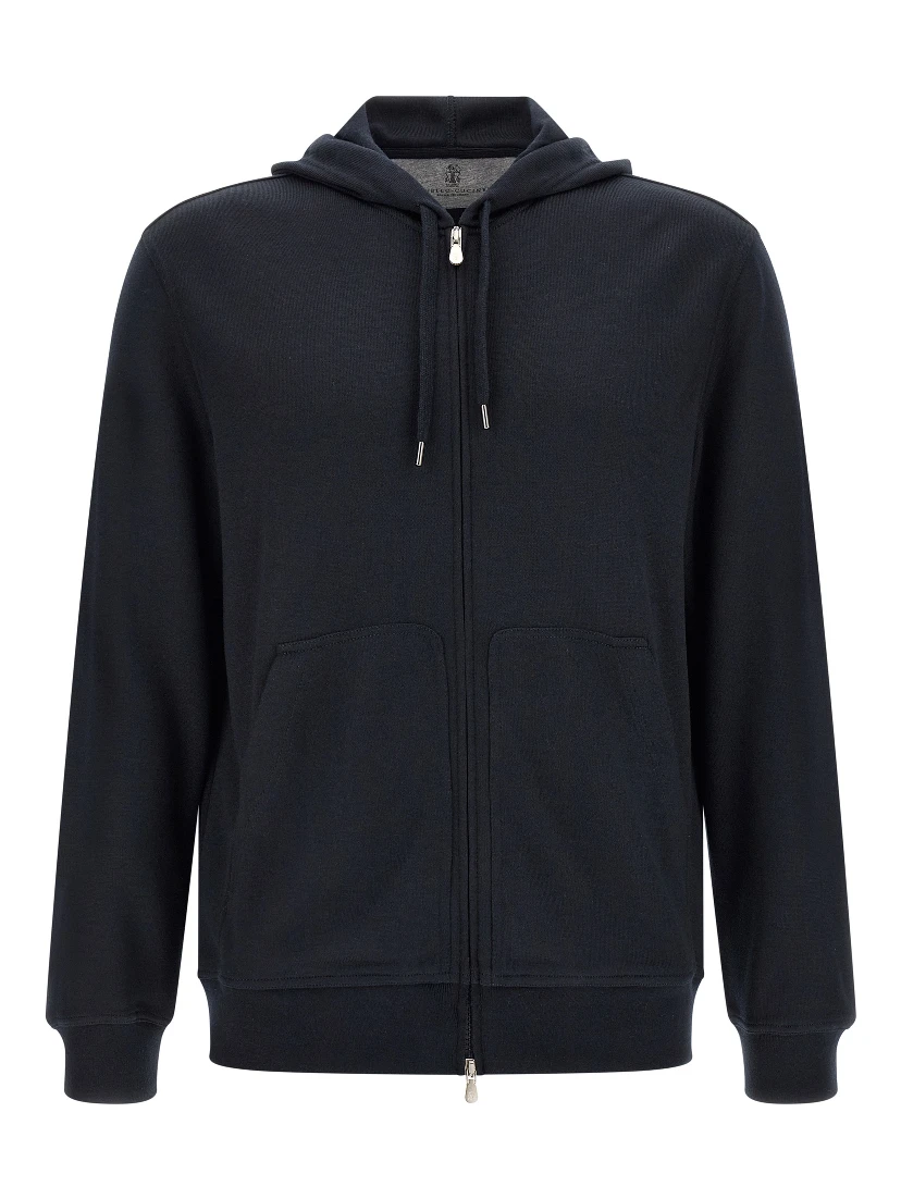 Blue Cashmere Sweatshirt
