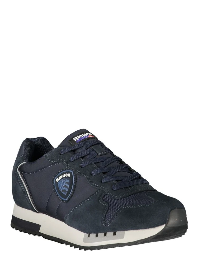 Blue Polyurethane Men Sneaker alternative