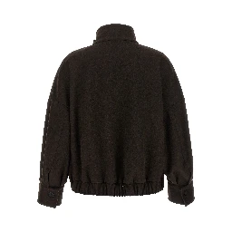 Brown Wool Bomber