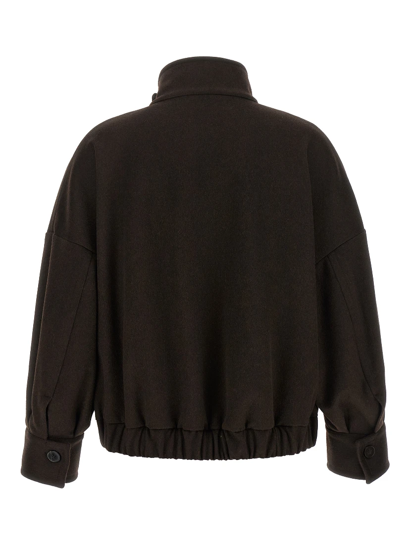 Brown Wool Bomber