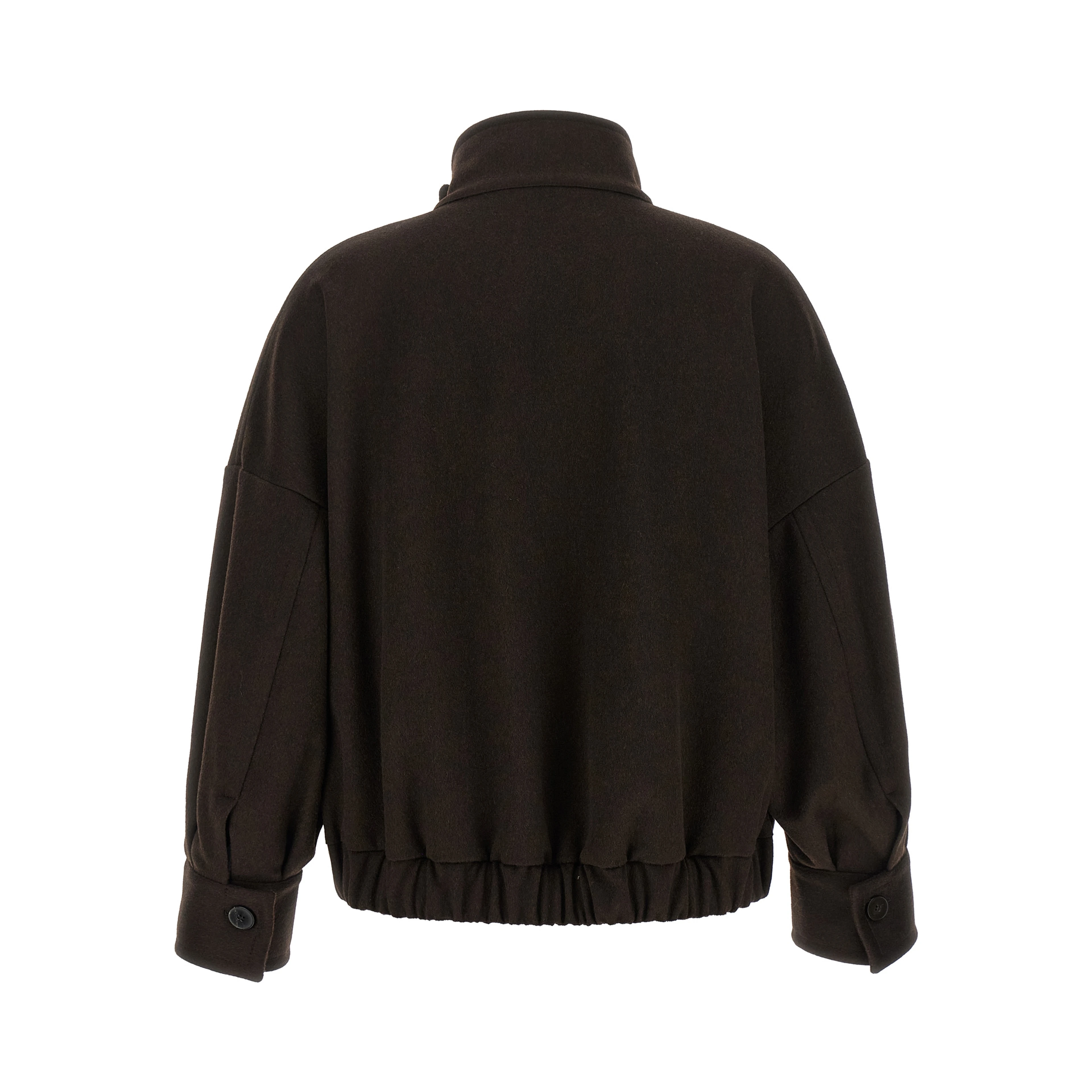Brown Wool Bomber