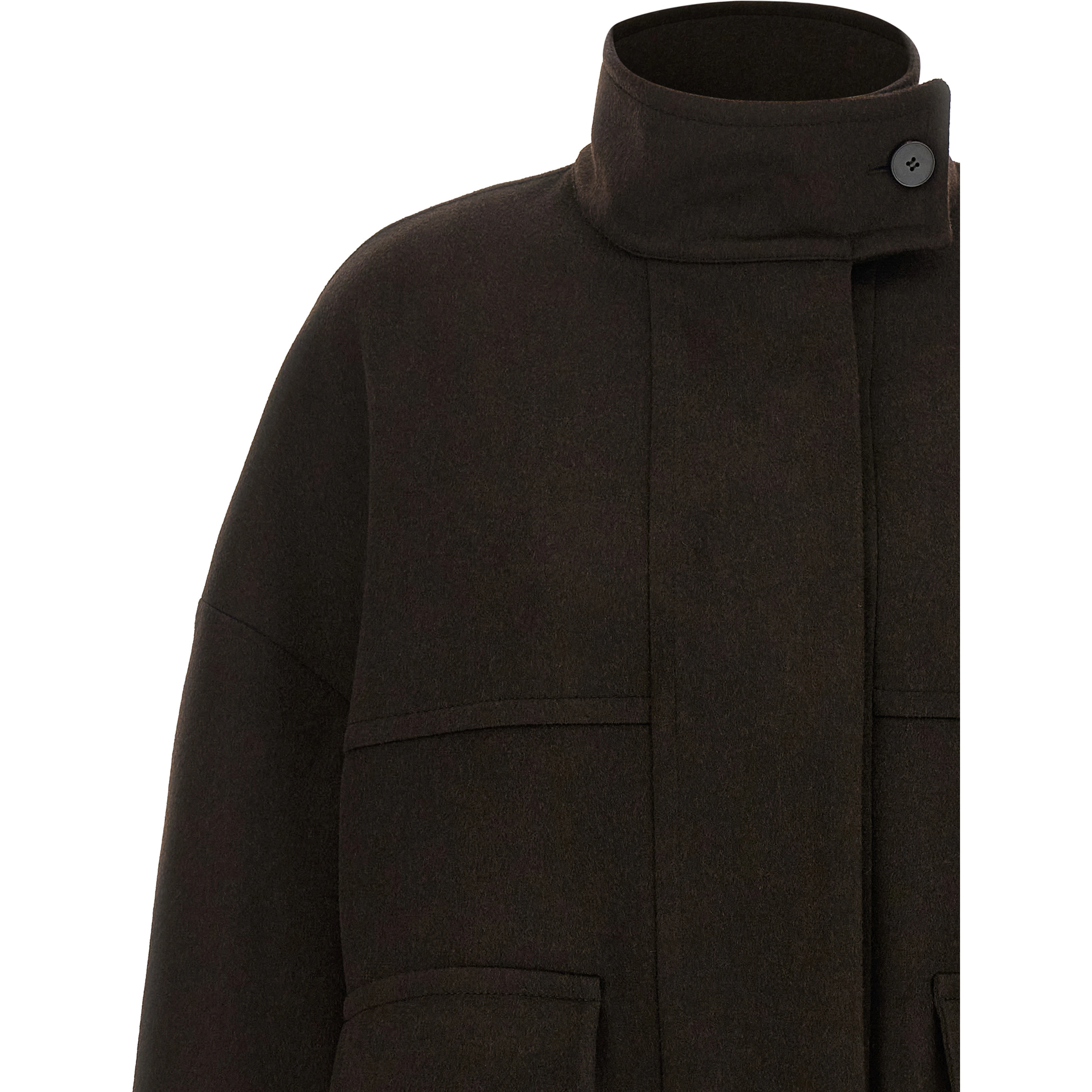 Brown Wool Bomber