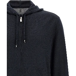 Blue Cashmere Sweatshirt