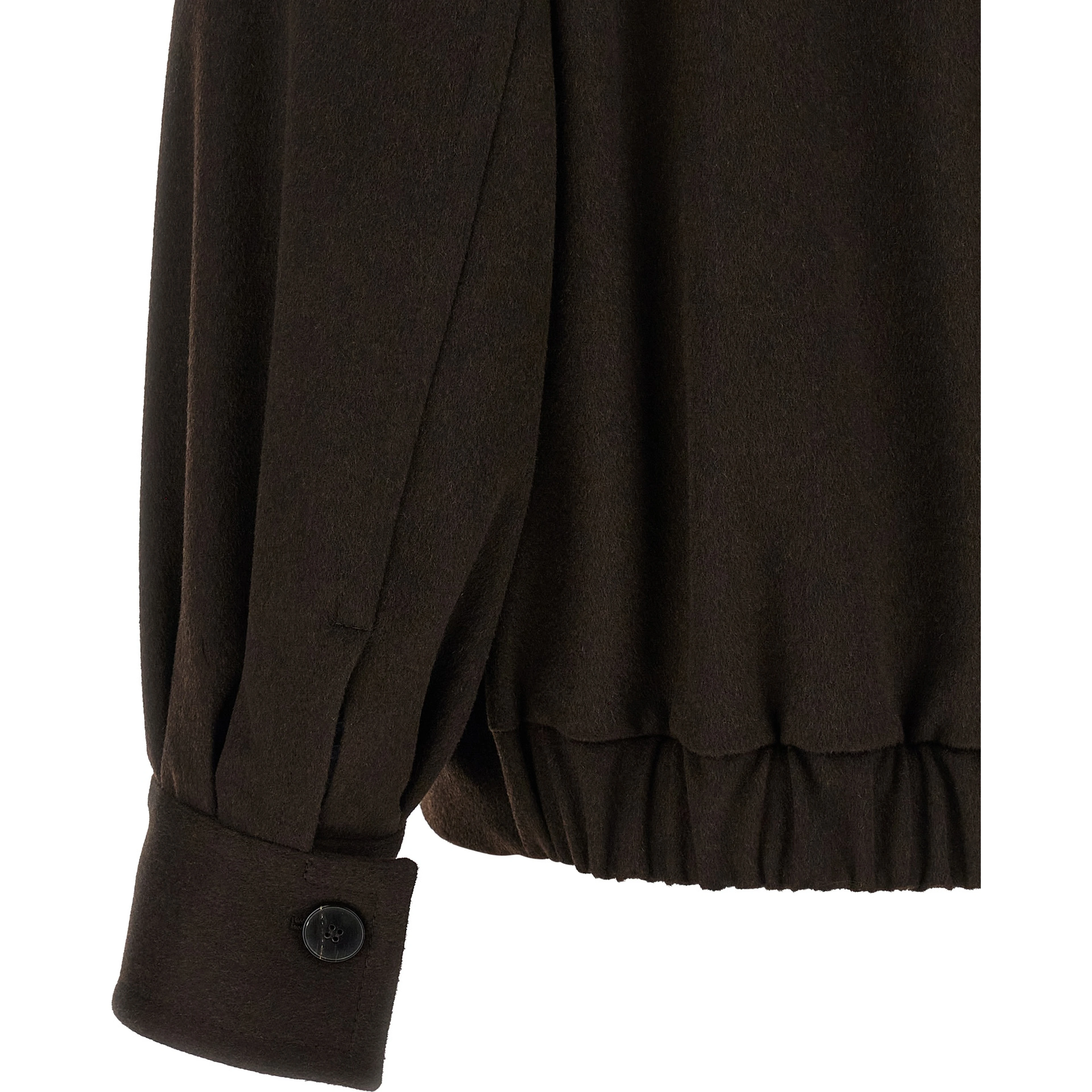 Brown Wool Bomber
