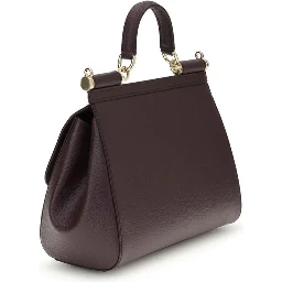 Bordeaux Calf Leather Bos Taurus Handbag