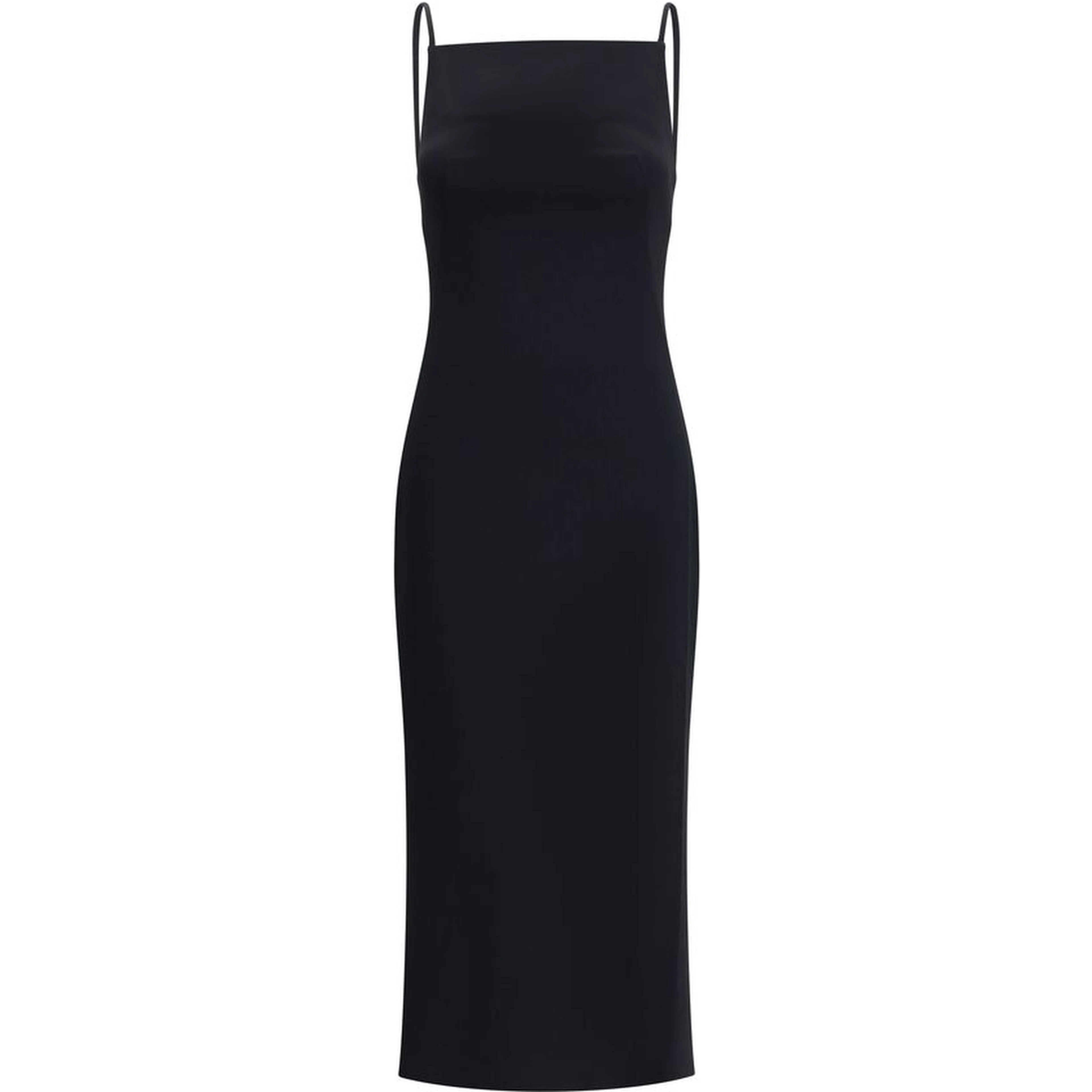 Black Viscose Casual Dress