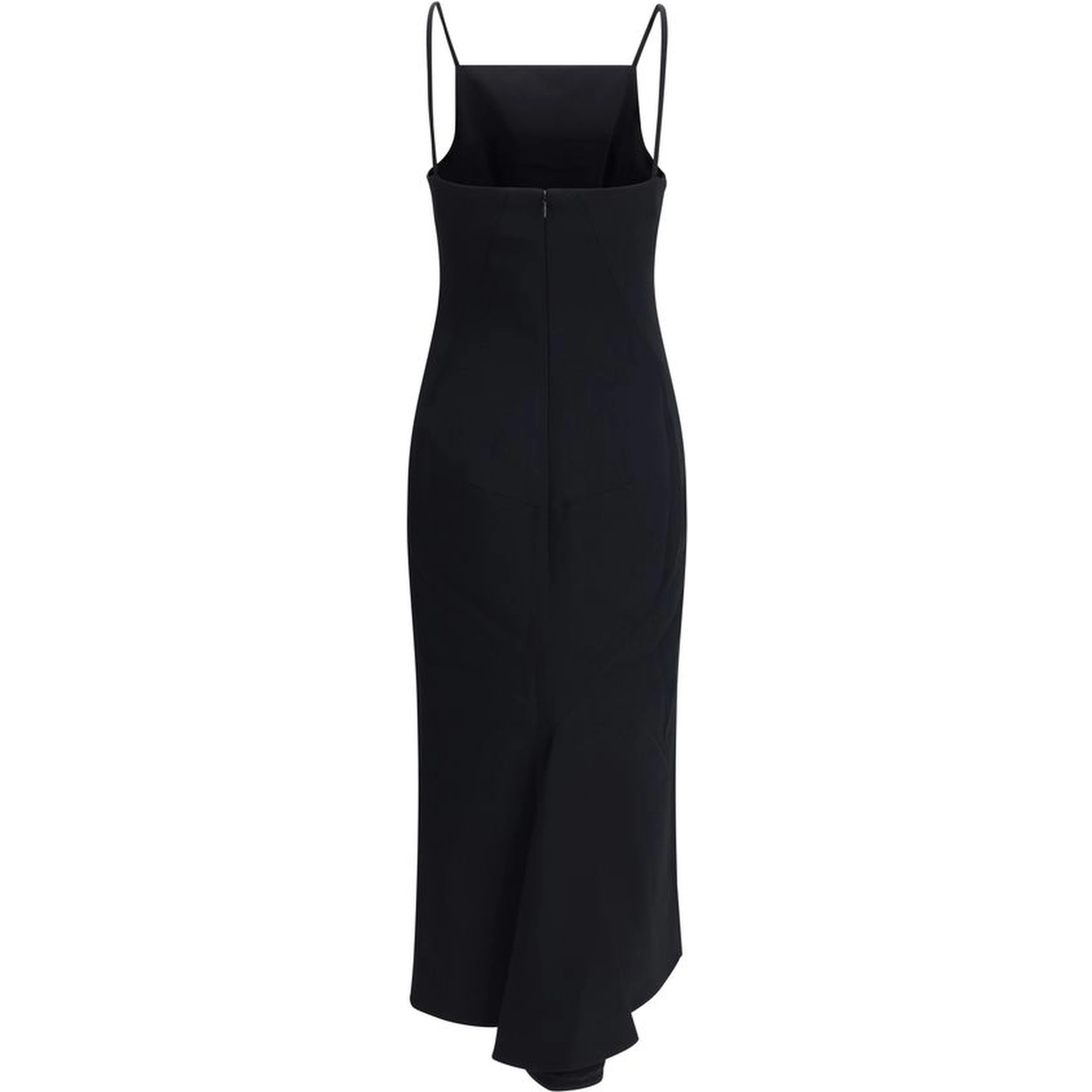 Black Viscose Casual Dress