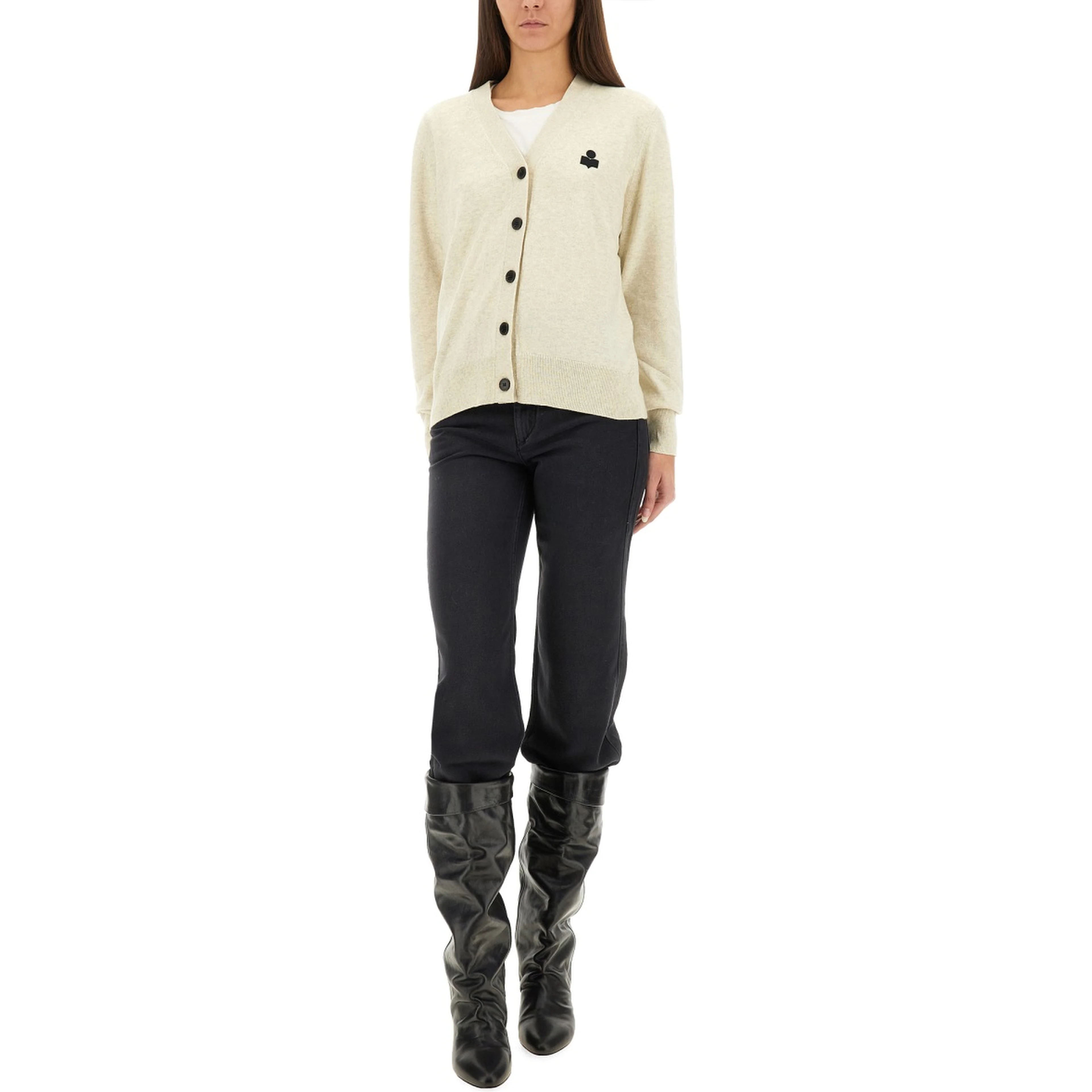 CARDIGAN "KARIN" WITH LOGO