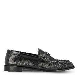 SAINT LAURENT Flat shoes Black