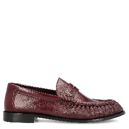 SAINT LAURENT Flat shoes Red