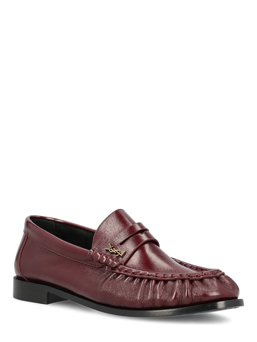 SAINT LAURENT Flat shoes Red