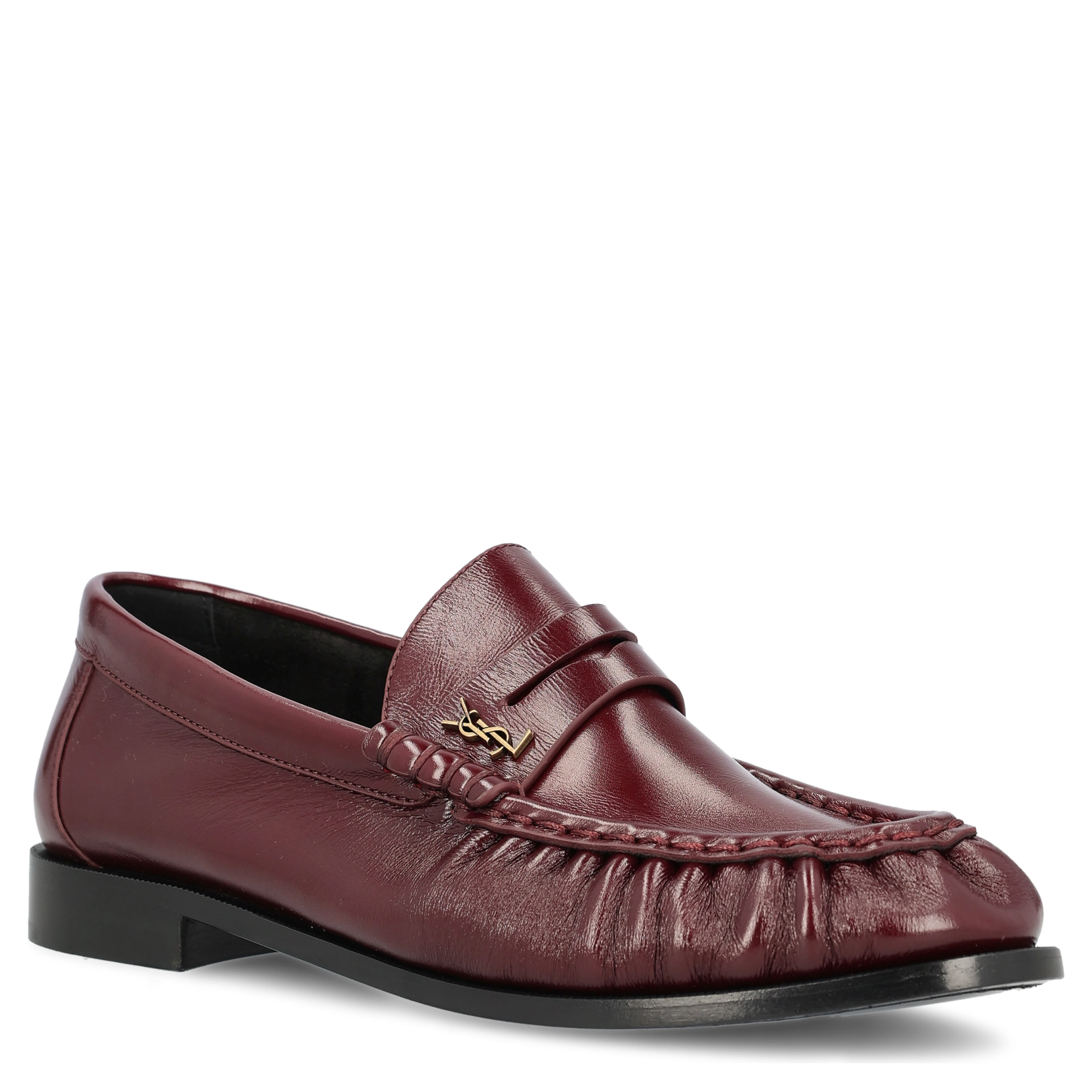 SAINT LAURENT Flat shoes Red