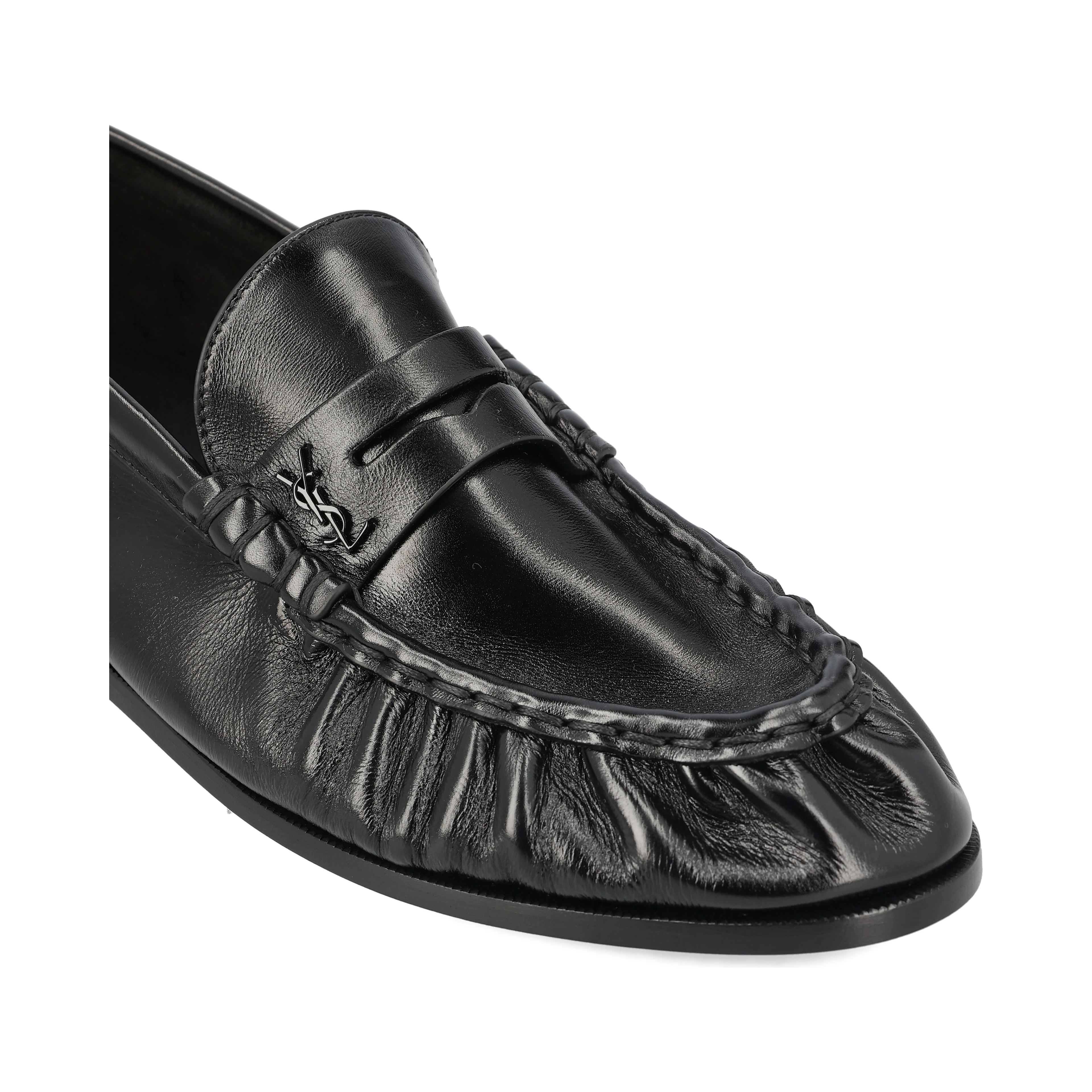 SAINT LAURENT Flat shoes Black