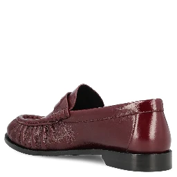 SAINT LAURENT Flat shoes Red