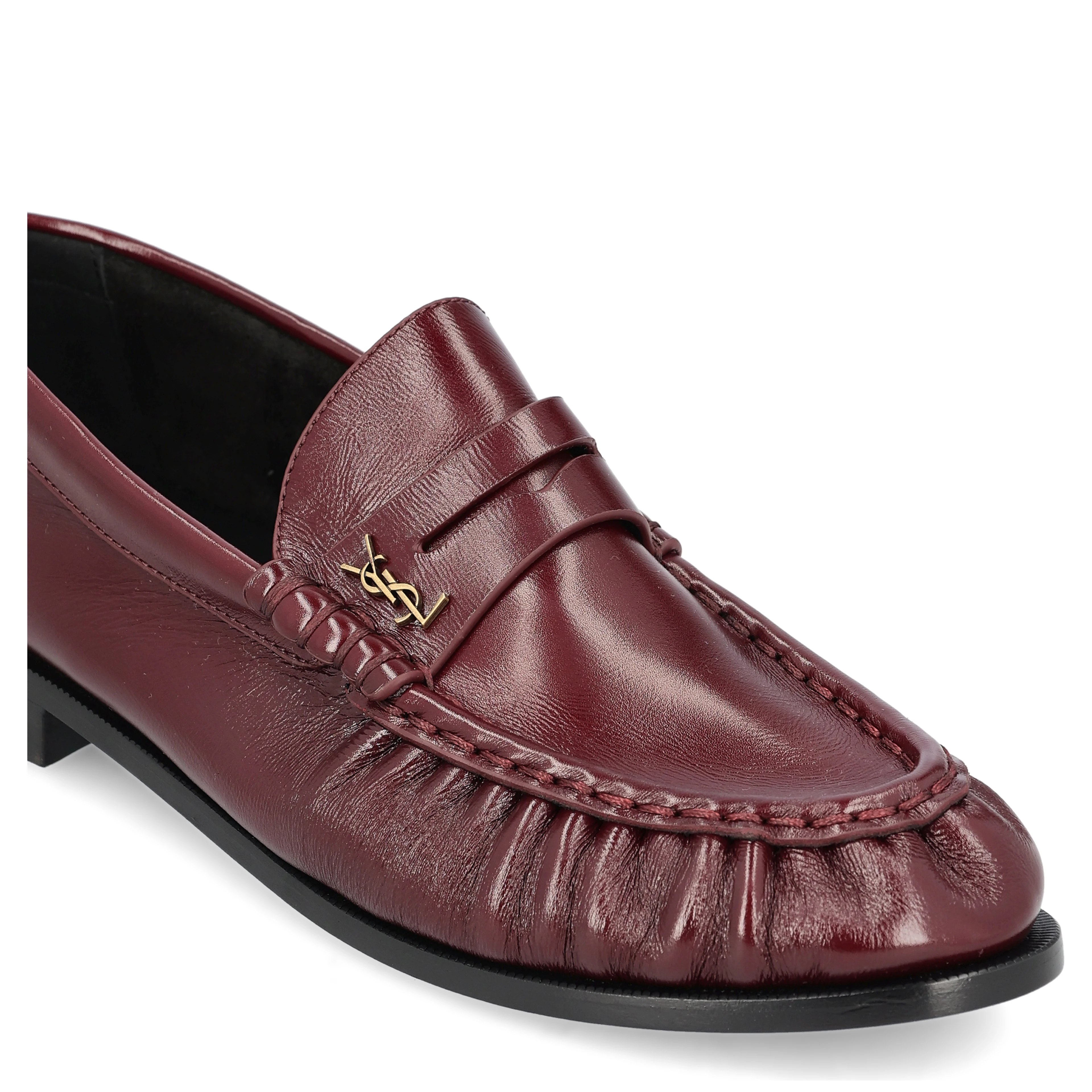SAINT LAURENT Flat shoes Red