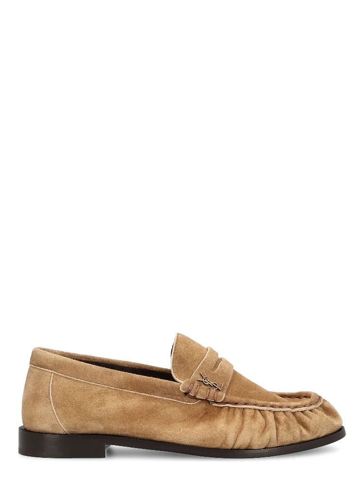 SAINT LAURENT Flat shoes Beige